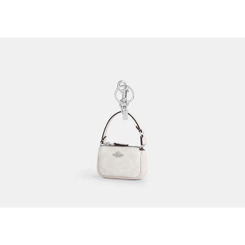 Coach Mini Nolita Bag Charm In Signature Canvas NWT